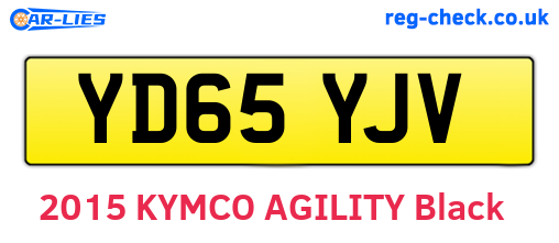 YD65YJV are the vehicle registration plates.