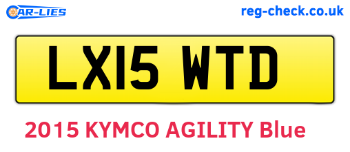 LX15WTD are the vehicle registration plates.
