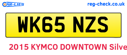 WK65NZS are the vehicle registration plates.
