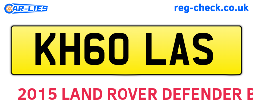 KH60LAS are the vehicle registration plates.