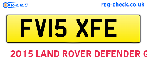 FV15XFE are the vehicle registration plates.