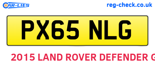 PX65NLG are the vehicle registration plates.