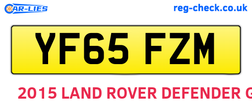 YF65FZM are the vehicle registration plates.