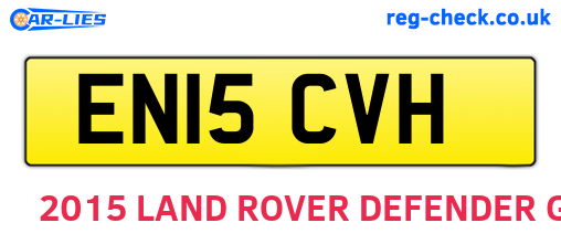 EN15CVH are the vehicle registration plates.