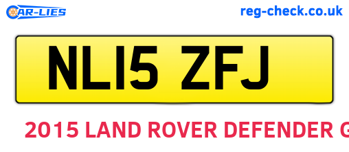 NL15ZFJ are the vehicle registration plates.
