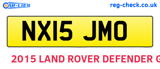 NX15JMO are the vehicle registration plates.