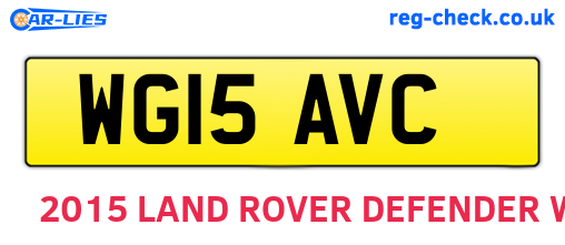 WG15AVC are the vehicle registration plates.