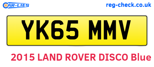 YK65MMV are the vehicle registration plates.