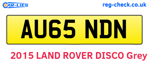 AU65NDN are the vehicle registration plates.