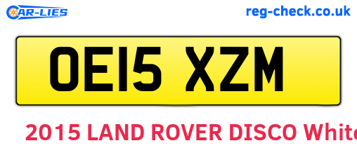 OE15XZM are the vehicle registration plates.