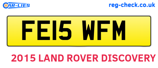 FE15WFM are the vehicle registration plates.