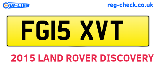 FG15XVT are the vehicle registration plates.