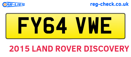 FY64VWE are the vehicle registration plates.