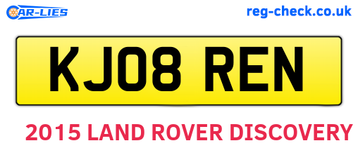 KJ08REN are the vehicle registration plates.