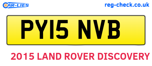 PY15NVB are the vehicle registration plates.