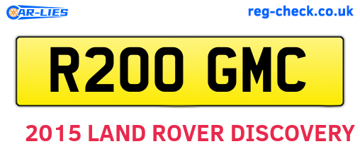 R200GMC are the vehicle registration plates.