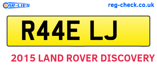 R44ELJ are the vehicle registration plates.