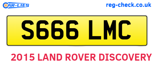 S666LMC are the vehicle registration plates.