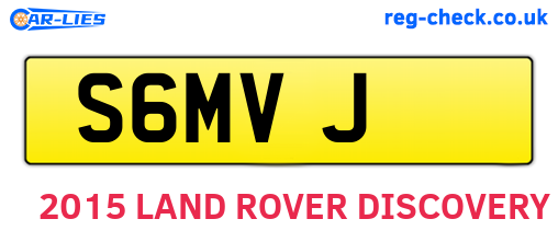S6MVJ are the vehicle registration plates.