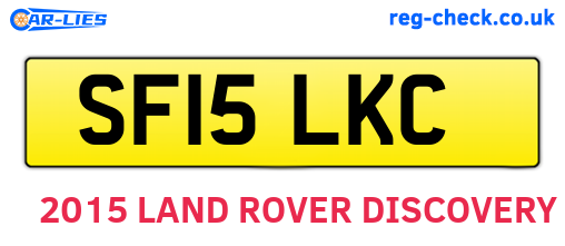 SF15LKC are the vehicle registration plates.