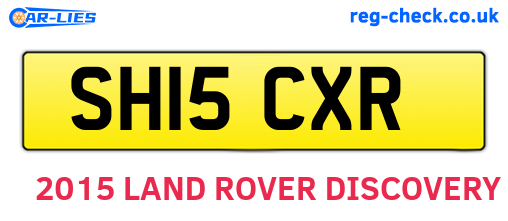 SH15CXR are the vehicle registration plates.