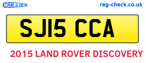 SJ15CCA are the vehicle registration plates.