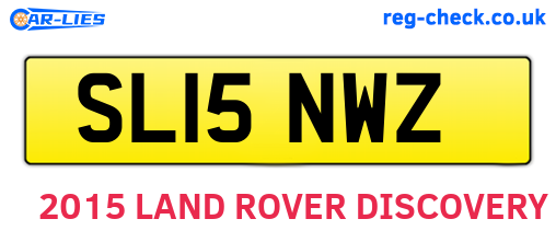 SL15NWZ are the vehicle registration plates.