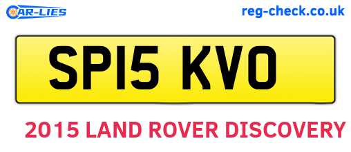 SP15KVO are the vehicle registration plates.