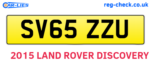 SV65ZZU are the vehicle registration plates.