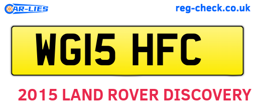 WG15HFC are the vehicle registration plates.