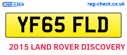 YF65FLD are the vehicle registration plates.