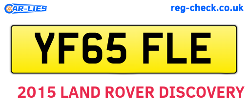 YF65FLE are the vehicle registration plates.