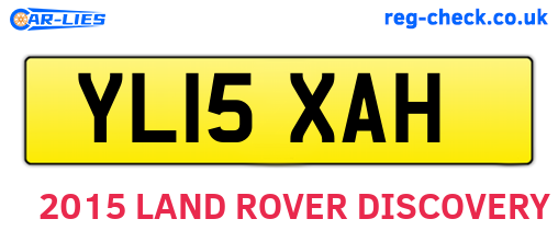 YL15XAH are the vehicle registration plates.