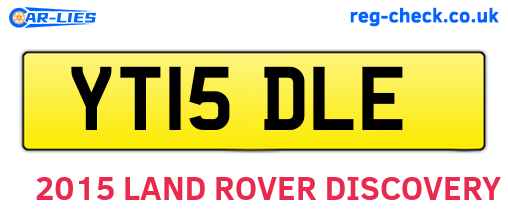 YT15DLE are the vehicle registration plates.