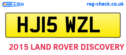 HJ15WZL are the vehicle registration plates.