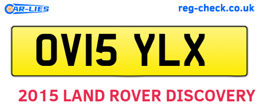 OV15YLX are the vehicle registration plates.