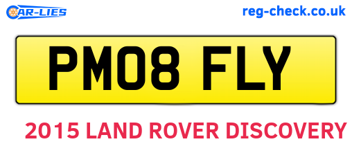 PM08FLY are the vehicle registration plates.