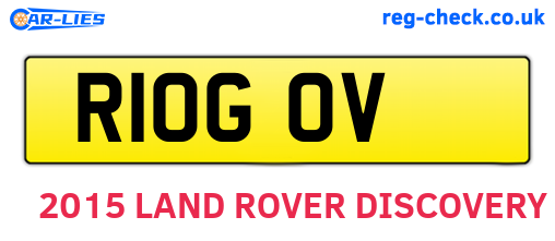 R10GOV are the vehicle registration plates.