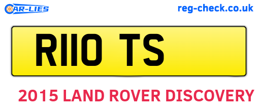 R11OTS are the vehicle registration plates.