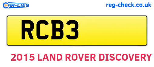 RCB3 are the vehicle registration plates.