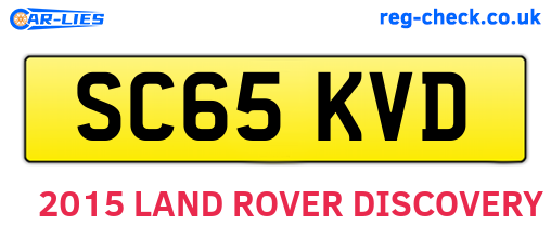 SC65KVD are the vehicle registration plates.