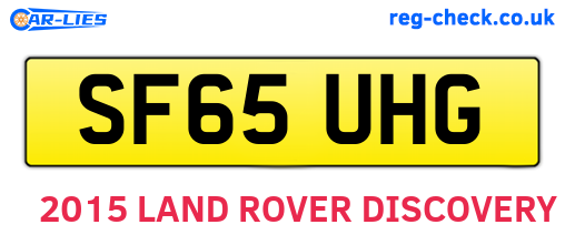 SF65UHG are the vehicle registration plates.