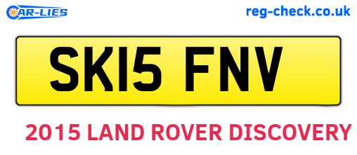 SK15FNV are the vehicle registration plates.