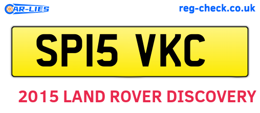 SP15VKC are the vehicle registration plates.