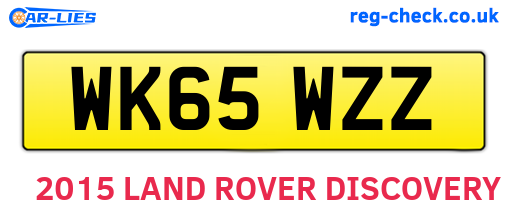WK65WZZ are the vehicle registration plates.