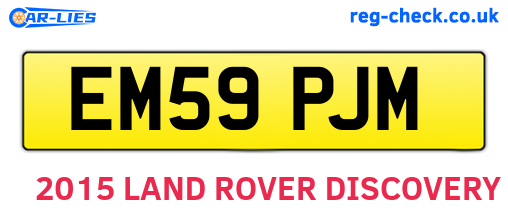 EM59PJM are the vehicle registration plates.