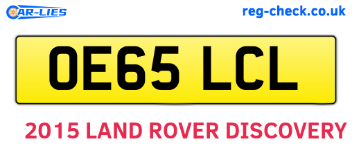 OE65LCL are the vehicle registration plates.