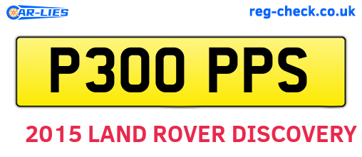 P300PPS are the vehicle registration plates.