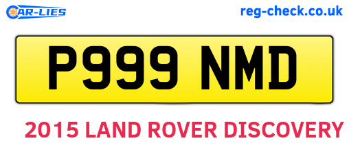 P999NMD are the vehicle registration plates.
