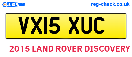 VX15XUC are the vehicle registration plates.